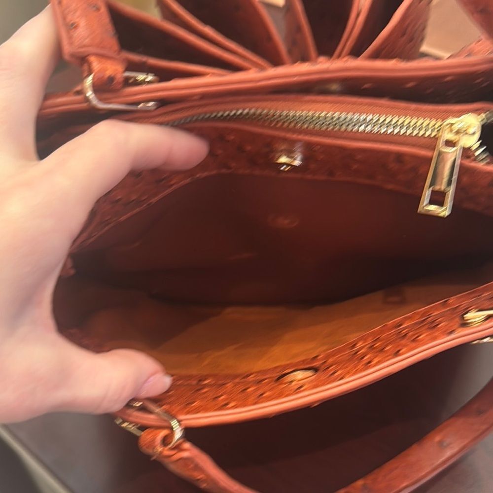 Elegant Orange/Brown Bow Handbag - Picture 9 of 12